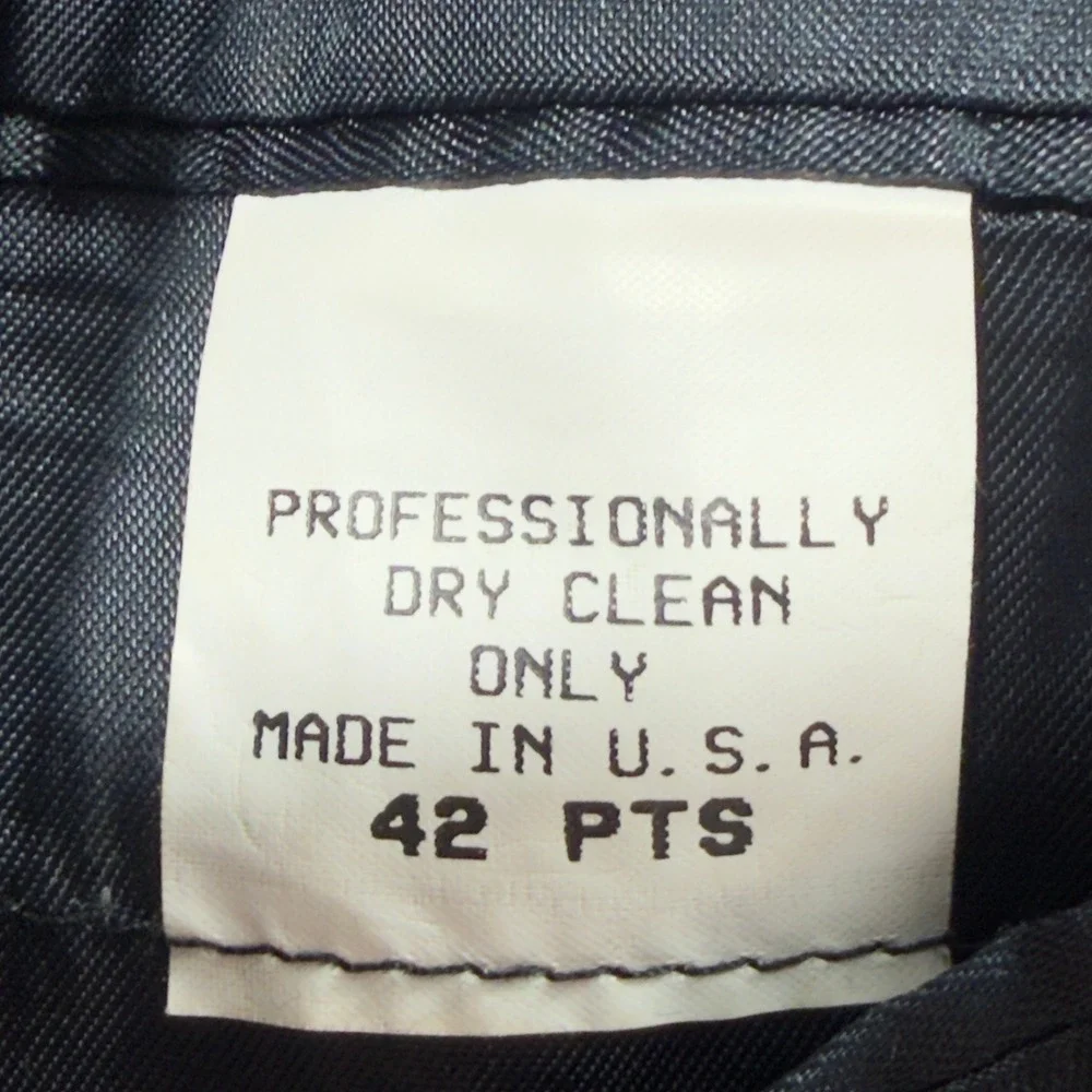 Botany 500 Suit Mens 42 Navy Blue Gold Button Sport Coat Made in USA